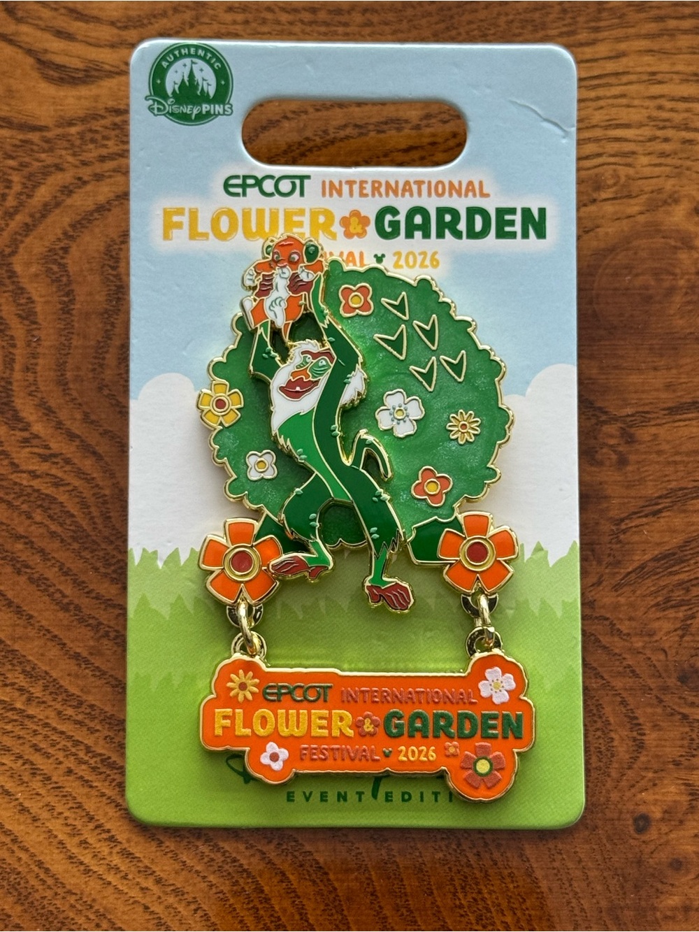 Disney: EPCOT International Flower & Garden Festival 2026 Event Edition Pin